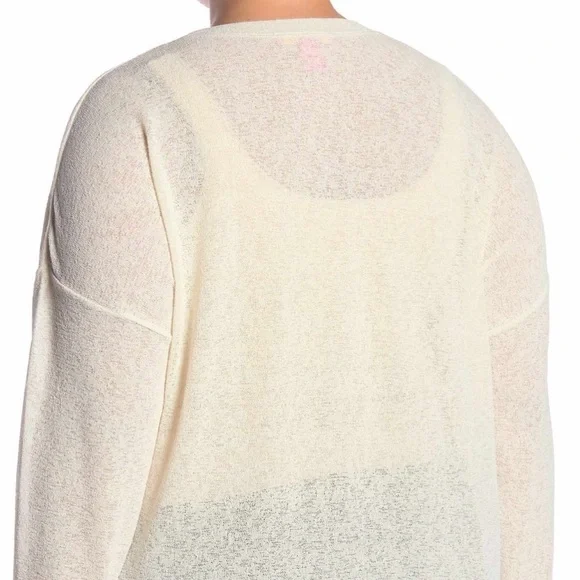 CATHERINE MALANDRINO DROP SHOULDER SHEER SWEATER - Picture 3 of 3